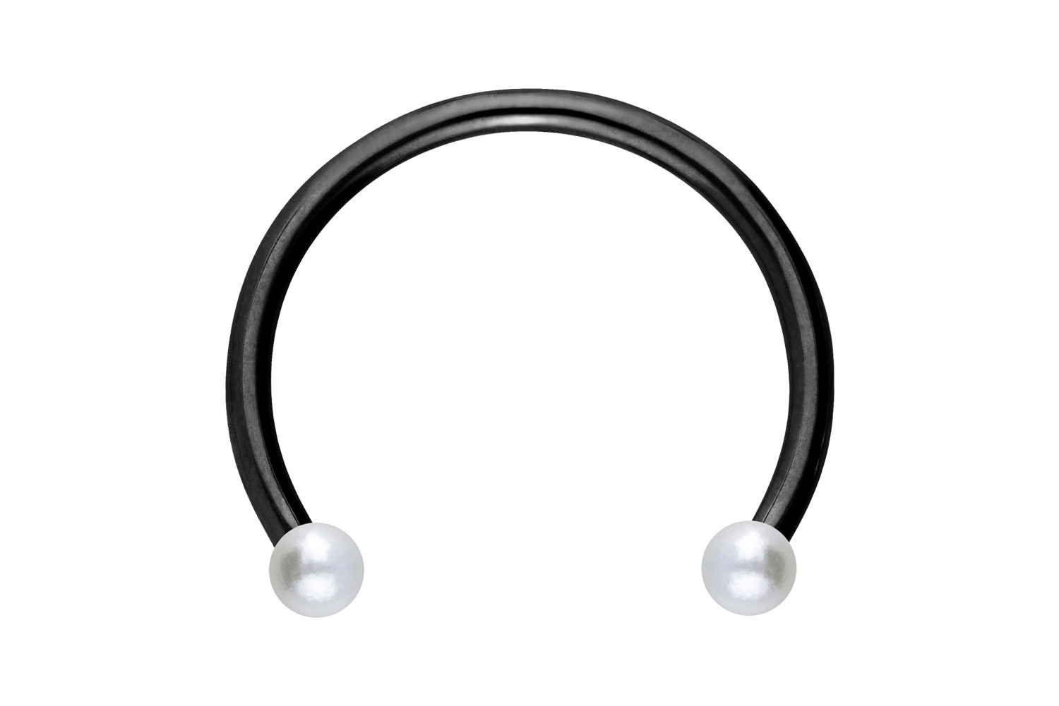 Chirurgenstahl Hufeisenring Piercing SYNTHETISCHE PERLEN